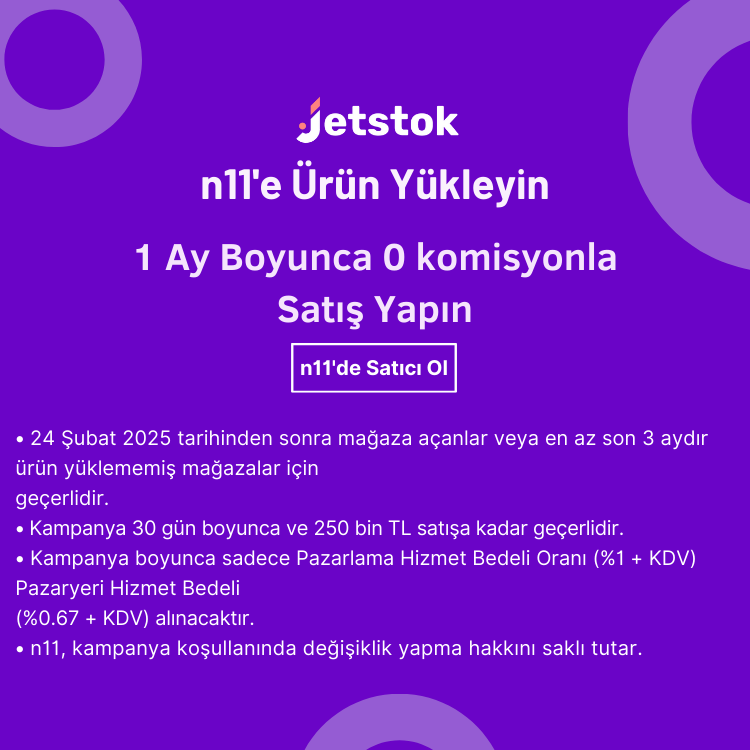 N11'den Jet Stok'a Özel Kampanya!