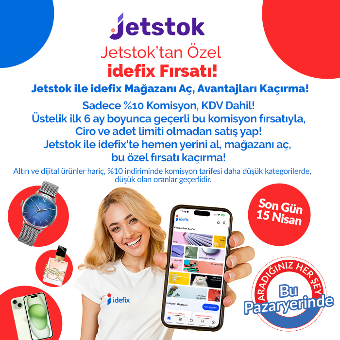 İdefix'ten Jet Stok'a Özel Kampanya!